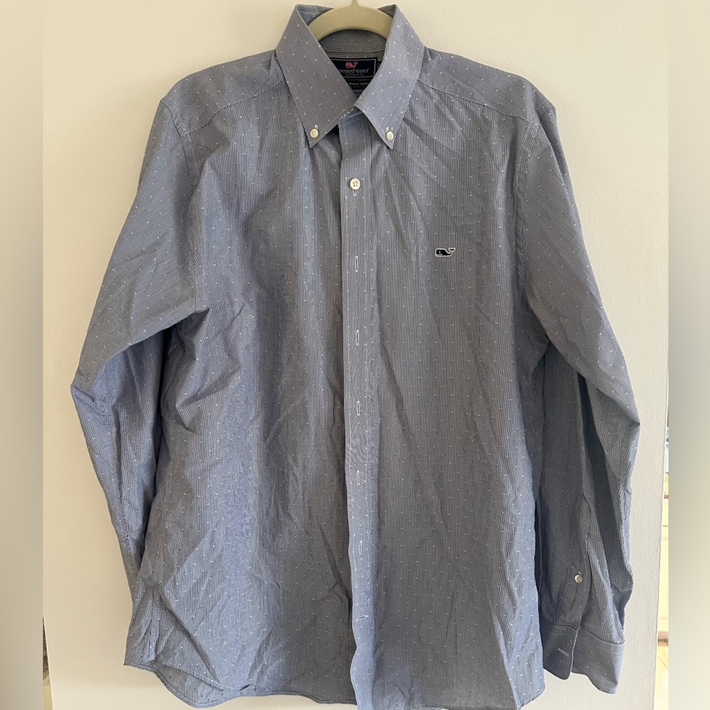 Vineyard Vines Slim Fit Blue Button-Down Shirt